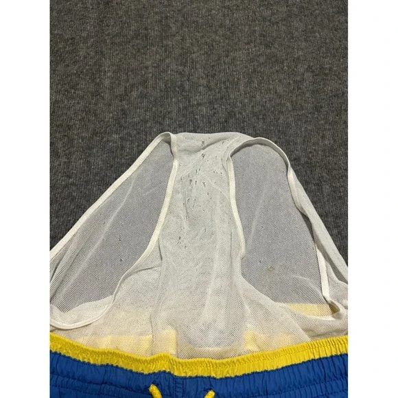 Vilebrequin swim trunks shorts mens blue Large logo lightweight beach lined read - Picture 5 of 9